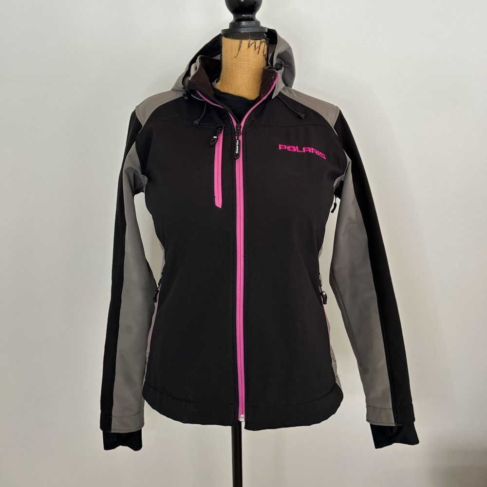Polaris Women's Black and Pink Snowmobile Ski Jacket
